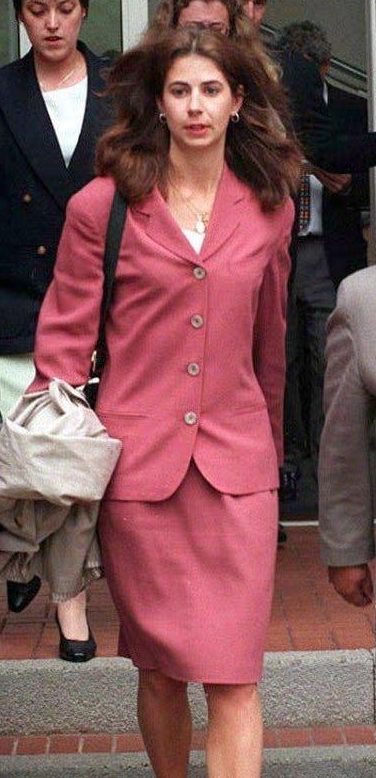 Rachel Playfair leaves Stafford Crown Court in 1996 after her then boyfriend Simon Smith was convicted for killing their daughter and two other babies