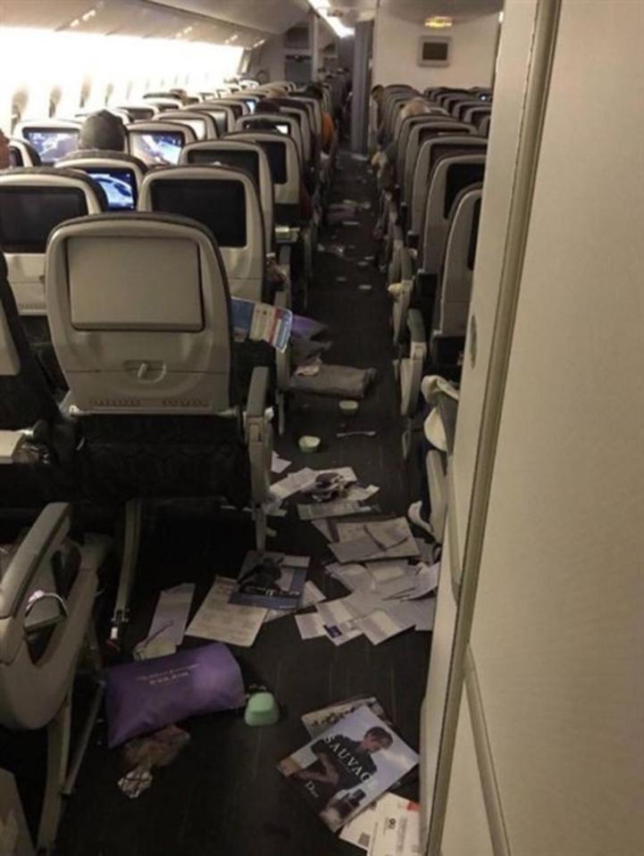 In some cases, turbulence can create havoc on board