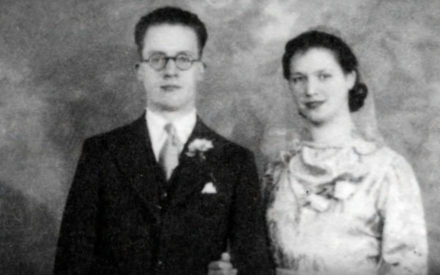  Billy's mum Mamie and dad William on their wedding day