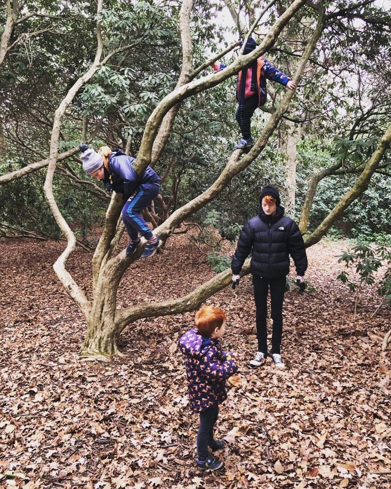  Sophie posted this picture of her boys on a country walk