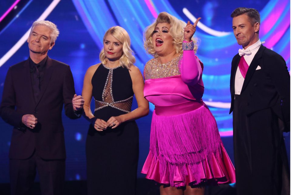 The sassy Towie diva tells the talent show judge to 'shut up' during Sunday's argument