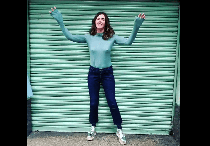 Trinny shared the video with her Instagram followers