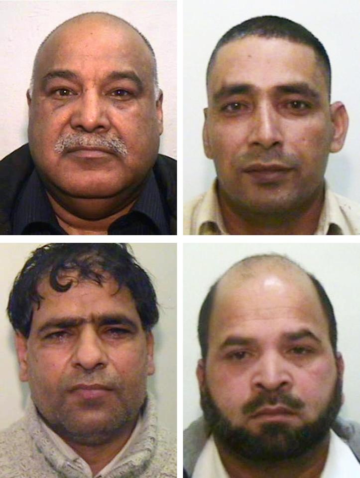 Shabir Ahmed (top left), Adil Khan (top right), Abdul Aziz (bottom left) and Qari Abdul Rauf were handed £1million in taxpayer-funded legal aid to fight deportation to Pakistan