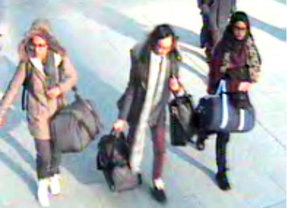  Amira, left, vanished with Kadiza Sultana and Shamima Begum