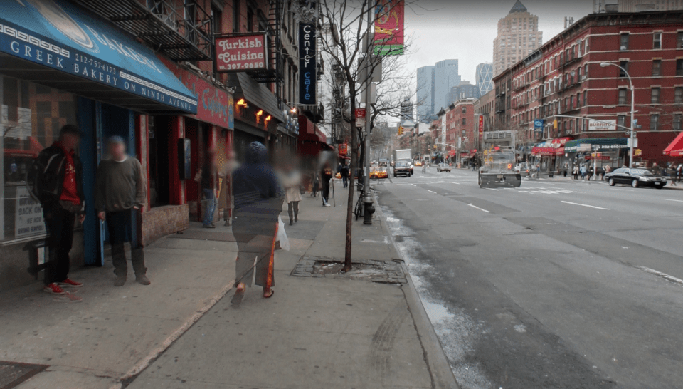  Bizarre see-through pedestrians can be spied strolling down the pavement