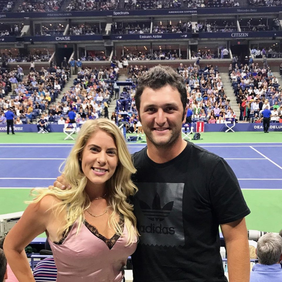  Kelley Cahill and John Rahm have been together since college