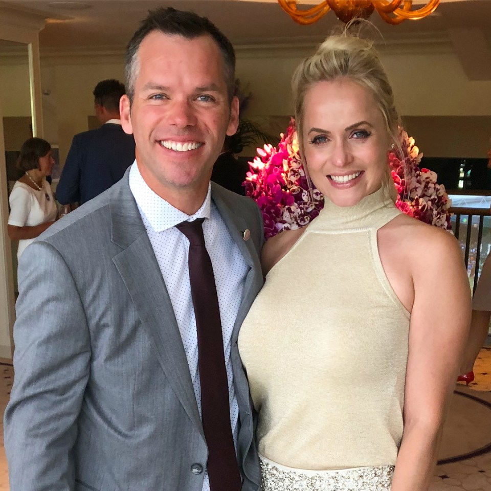  Pollyanna Woodward and her husband, Paul Casey, who met at a bash celebrating the Abu Dhabi Grand Prix in 2011