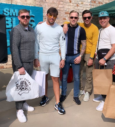  Jack spent the afternoon with the boys at a party on a Peckham rooftop