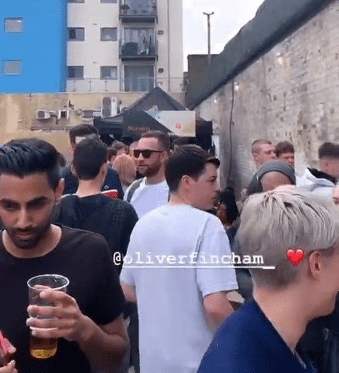  He shared footage of the boozy event in Peckham, South London