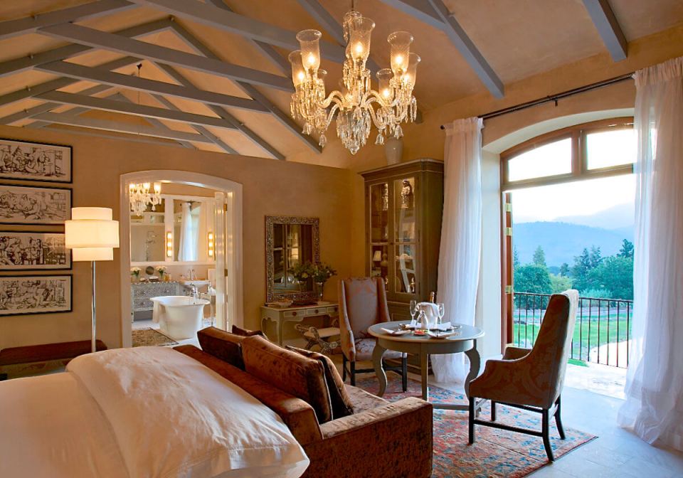  The hotel's 'Armani Suite' - a super luxurious room with a 'modern classic' twist