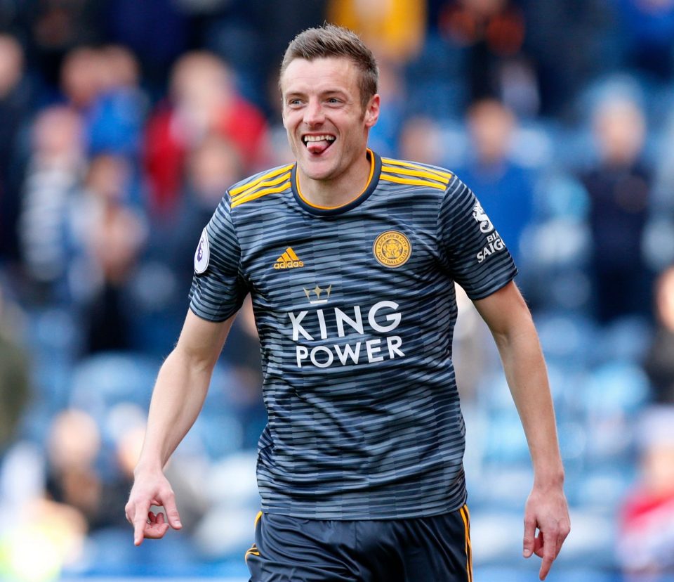 Jamie Vardy moved sixth in the all-time Leicester City goalscoring charts