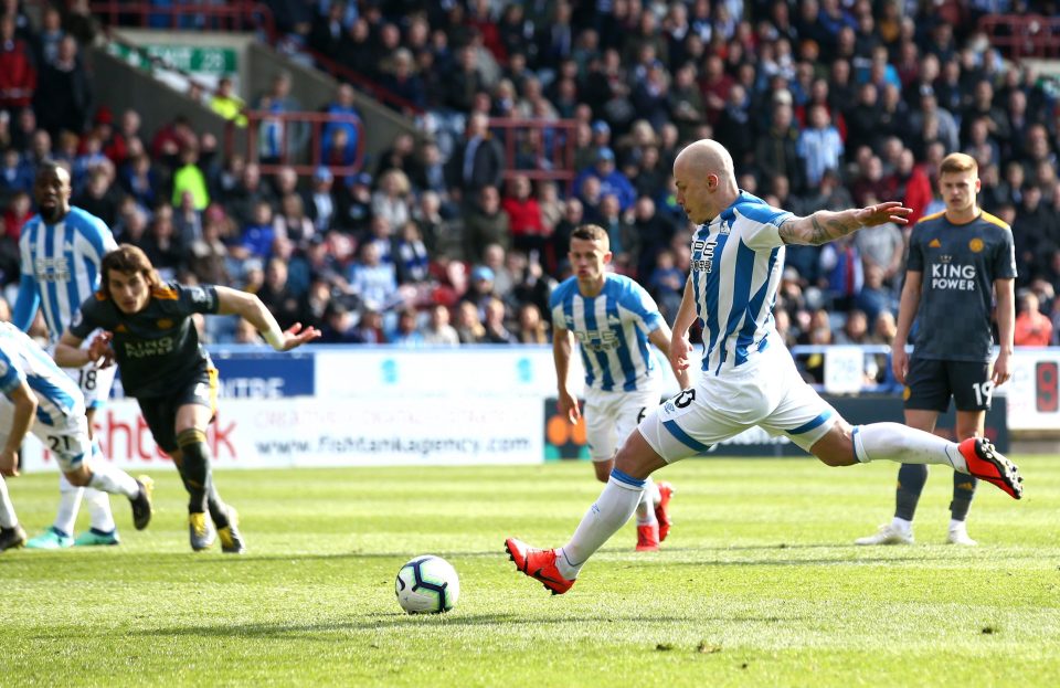 Aaron Mooy scored his third goal of the season from the penalty spot to pull one back