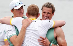 There were jubilant scenes as the Light Blues jumped out of their boat after securing back-to-back wins