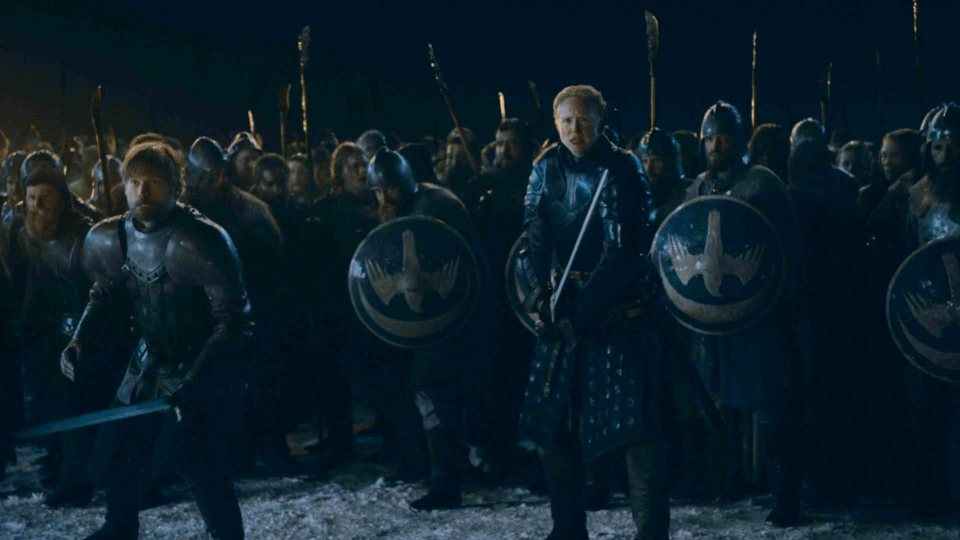  Fans are predicting that Jaime will die beside Brienne in Monday night's episode
