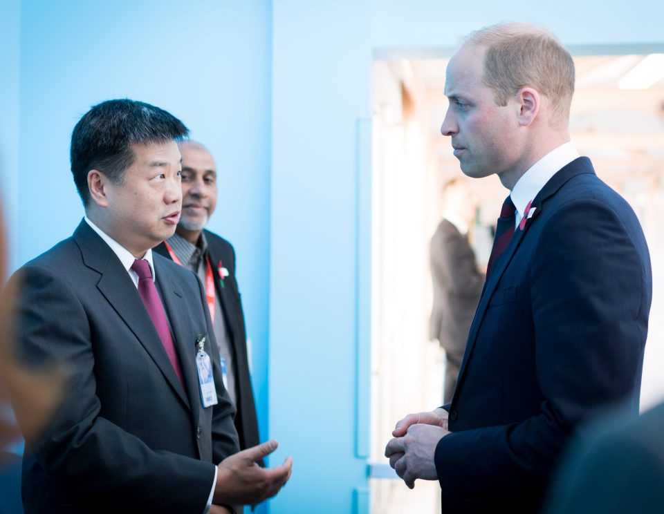  Prince William visited Starship Hospital in Auckland yesterday