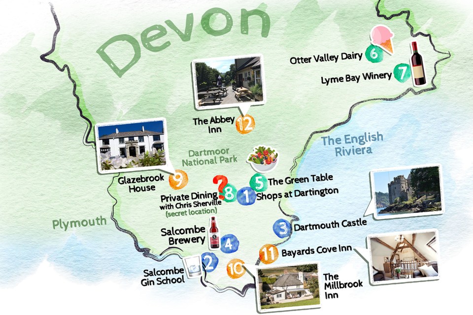  We travelled across South Devon sampling the food and booze