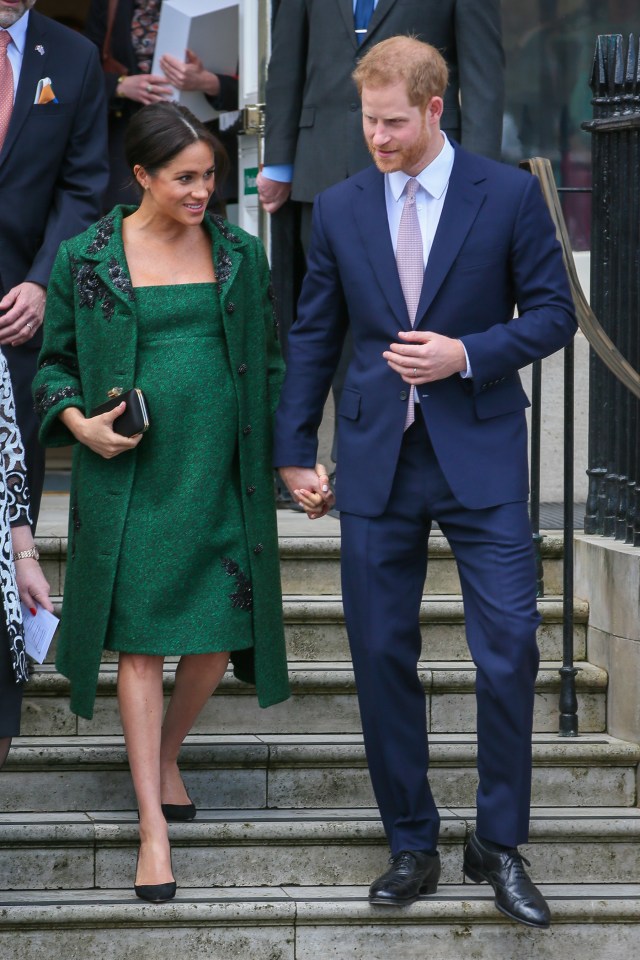 Prince Harry is thought to have used the secret entrance to sneak Meghan into The Portland Hospital