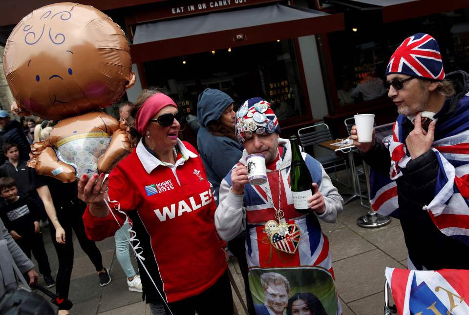  Royal fans and well-wishers took to the streets of Windsor to celebrate the new Royal arrival