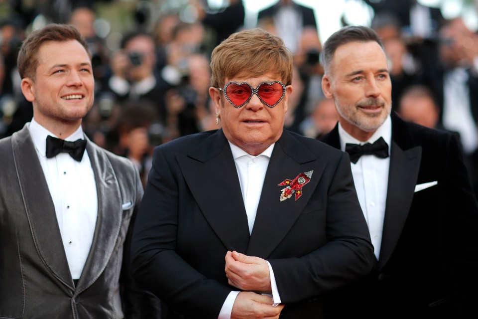 The Rocketman screening was the first time Elton had seen the film, a biopic about his life