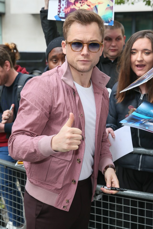  Taron Egerton visits BBC Radio Two Studios