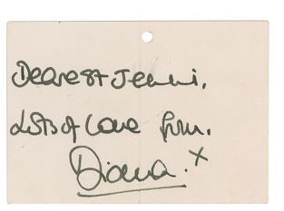  The jumper comes a note from Diana to Jenni