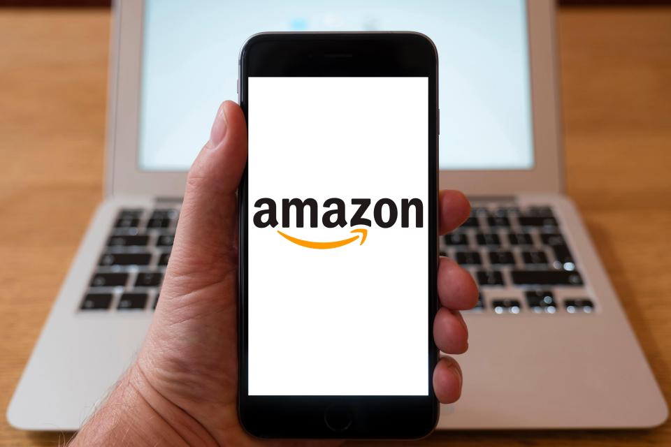 Amazon on mobile phone