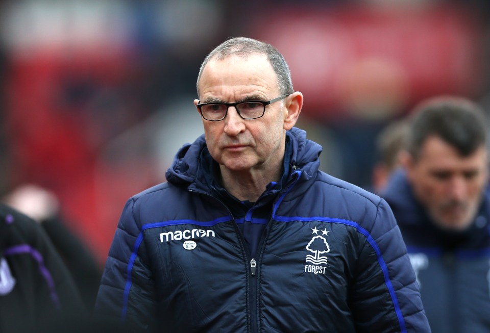  Martin O'Neill has been sacked by Nottingham Forest