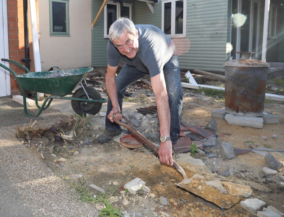  Roy, 64, is renovating a five-bed semi in his home town of Grimsby