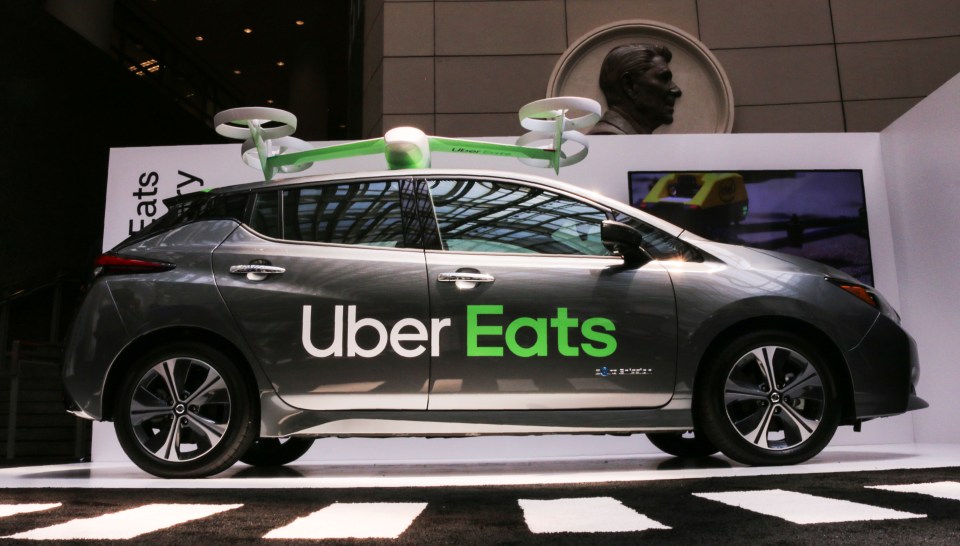 Uber aims for its drones to land on courier cars, which will then complete the delivery journey