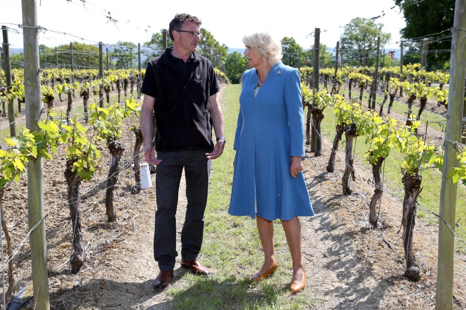 Ridgeview was the only UK winery on the list. Pictured is Camilla, Duchess of Cornwall, on a visit earlier this year