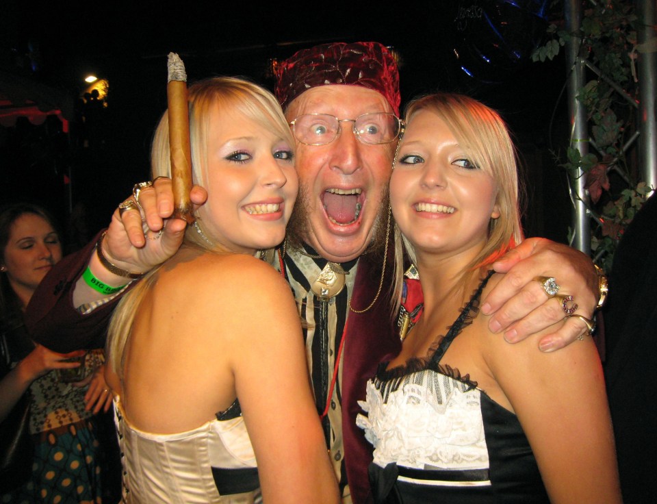 John, pictured with Amanda and Samantha Marchant, appeared on CBB three times