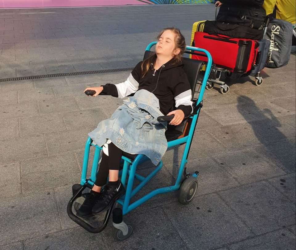 Abigail has severe asthma which can turn very quickly