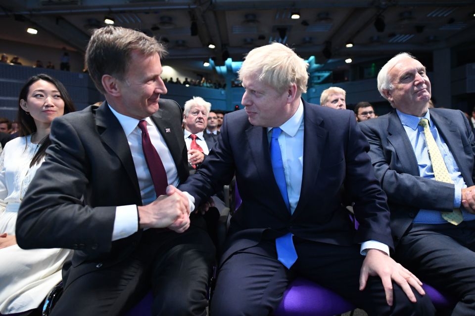 Jeremy Hunt congratulates Boris Johnson on becoming new Tory leader
