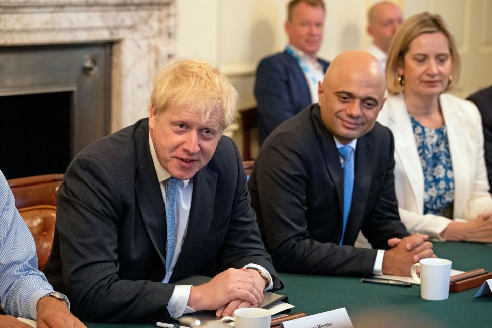 Mr Johnson with his new Chancellor Sajid Javid