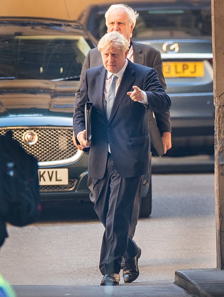  Boris Johnson arriving at Parliament to make a statement