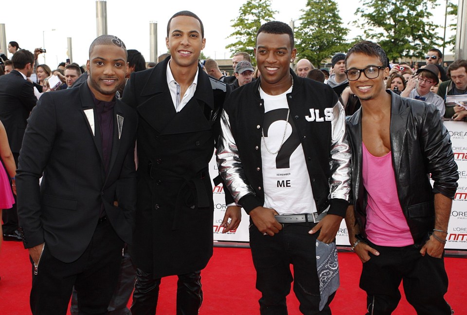  JLS - JB Gill, Marvin Humes, Oritse Williams and Aston Merrygold - shot to fame on X Factor in 2008