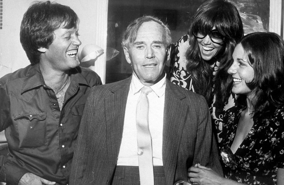 Peter was part of a glittering Hollywood dynasty, pictured with his dad Henry Fonda and sisters Jane and Amy