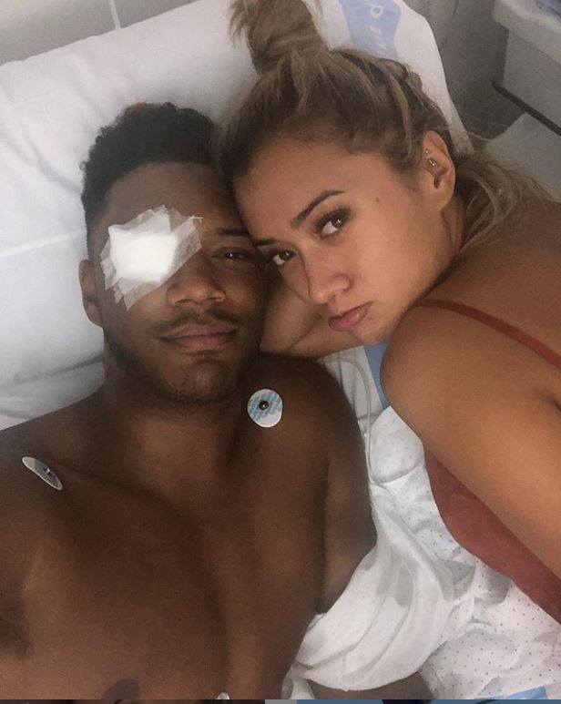  Theo has been nursed by girlfriend Kaz, who used to date Josh