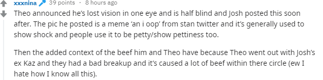  One follower explains what the meme means