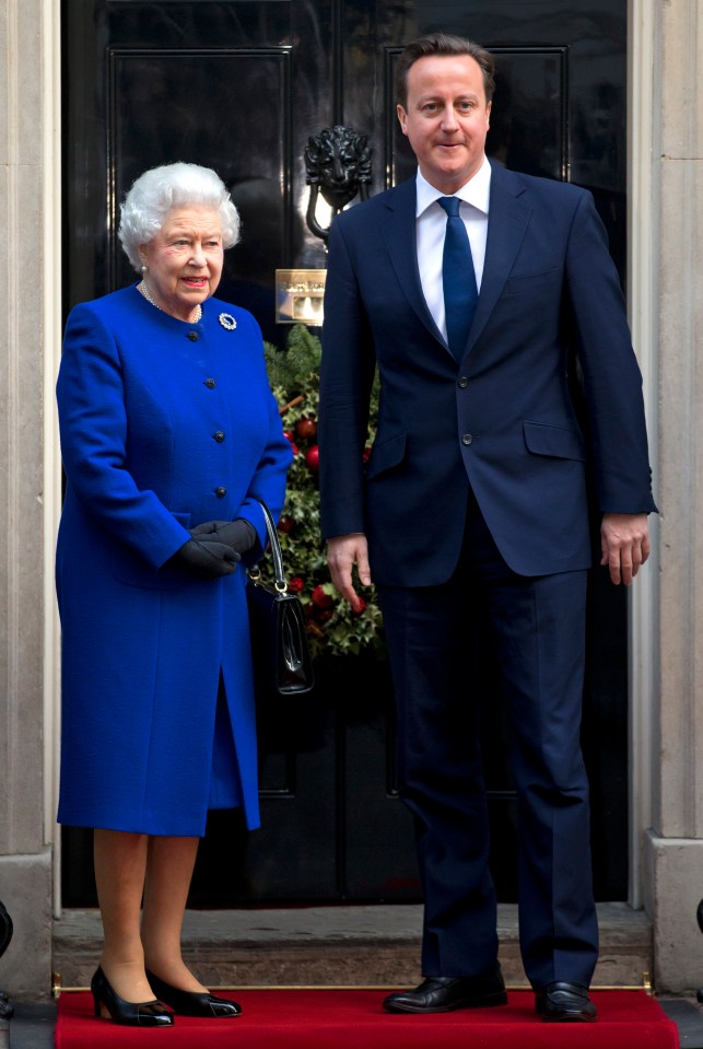 The Queen and David Cameron pictured together in 2012