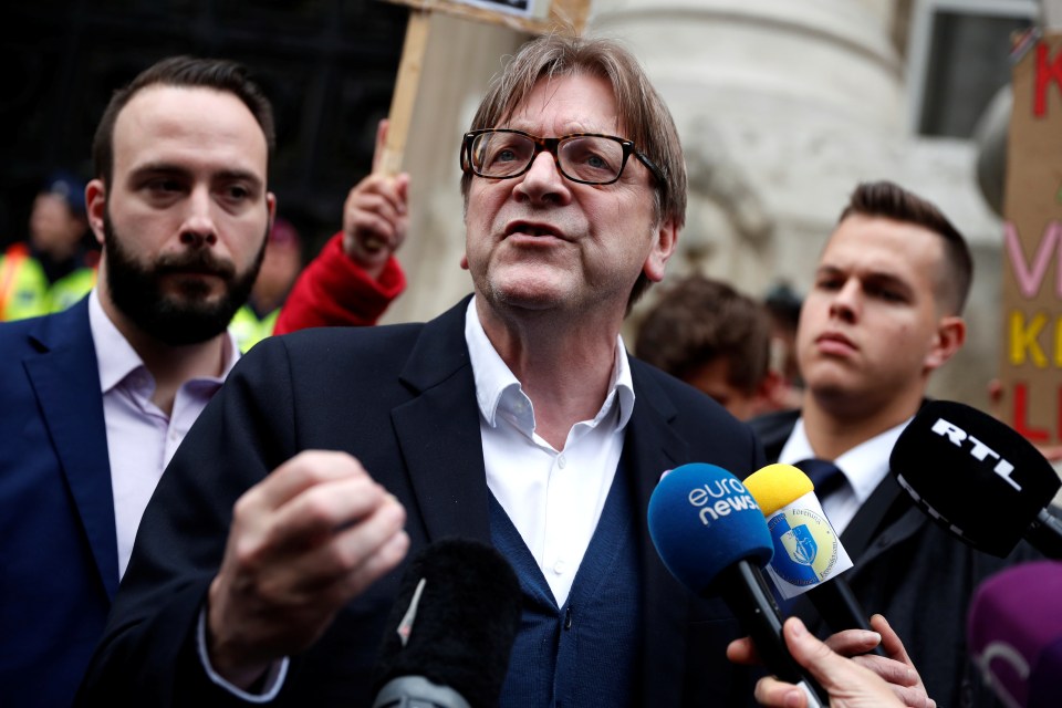  Guy Verhofstadt tweeted: 'Even to Trumpian standards, the Hulk comparison is infantile'
