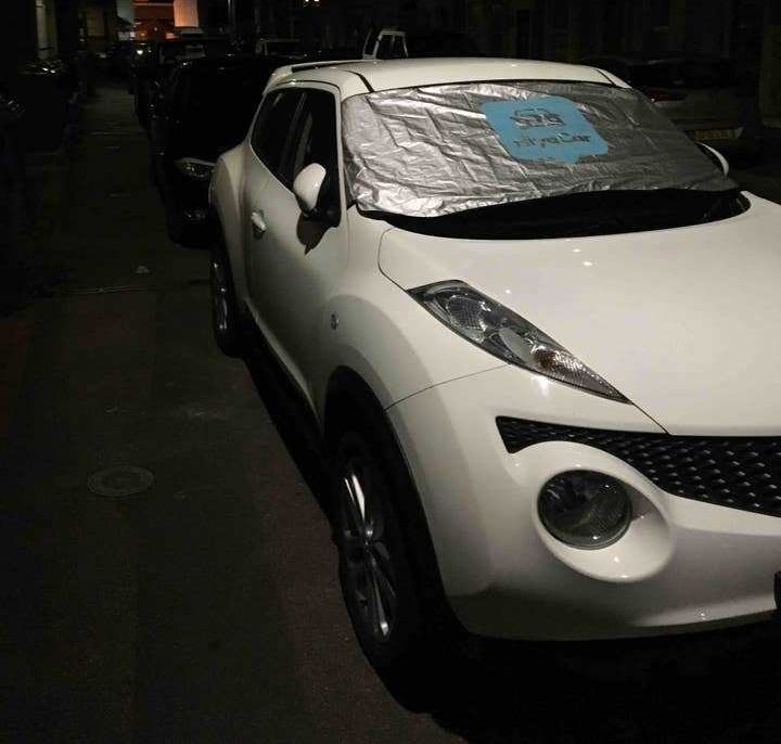 The car can be parked at one of two locations