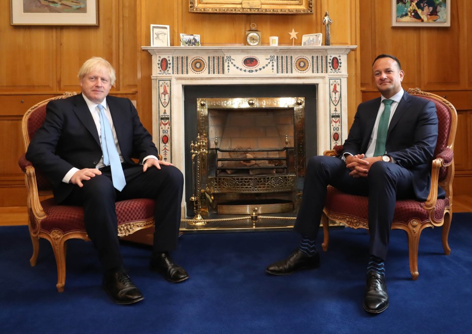  Boris Johnson and Leo Varadkar held crunch Brexit talks in Dublin yesterday morning
