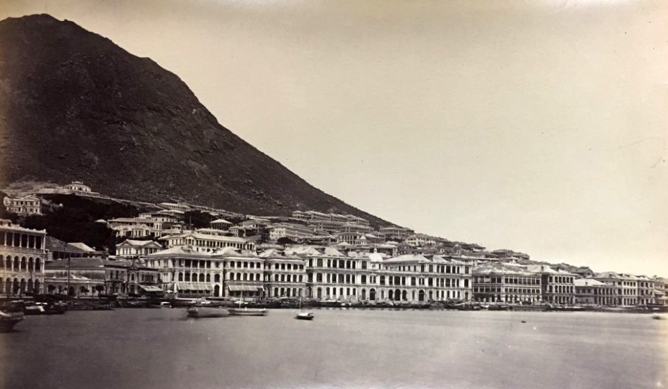  A view of Hong Kong looking west towards the Peak