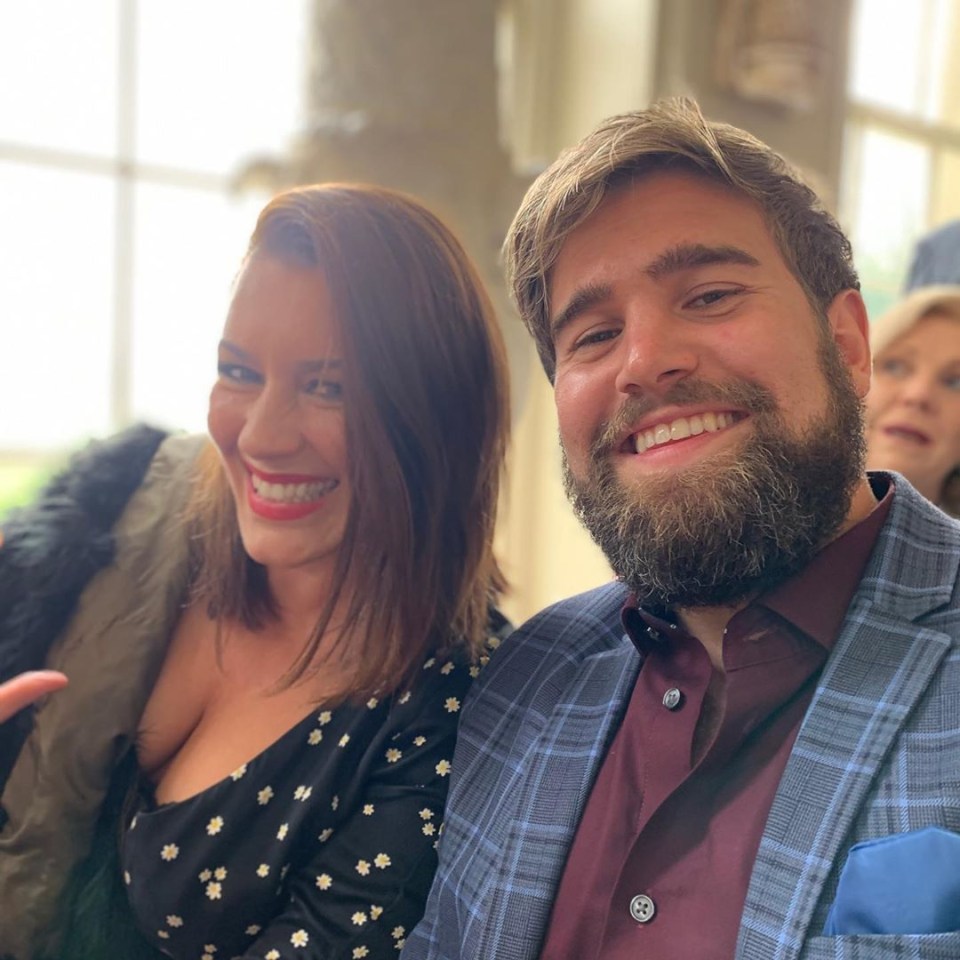  Their pals were all smiles for the sweet ceremony