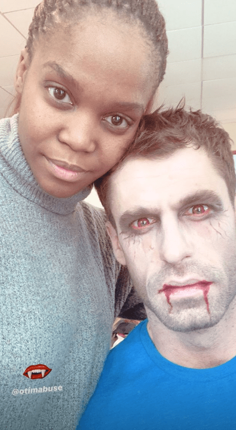  Kelvin Fletcher looked terrifying as he posed with pro partner Oti Mabuse