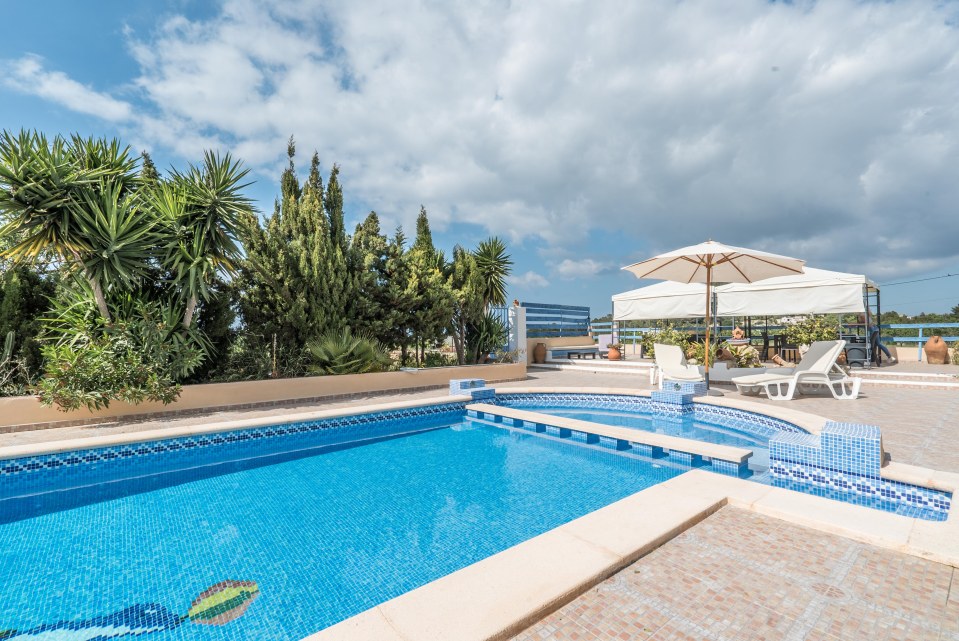 The Ibiza home has its own private swimming pool
