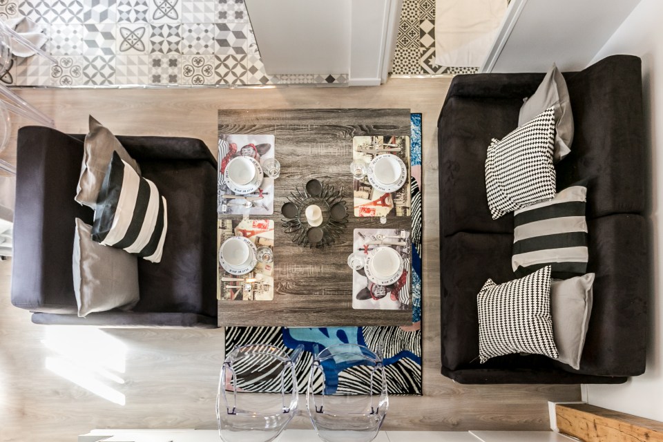 The stylish Paris flat is centrally located