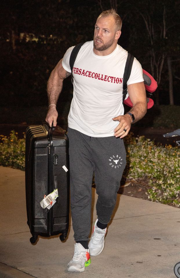  Rugby ace James is preparing to go into the jungle on Sunday