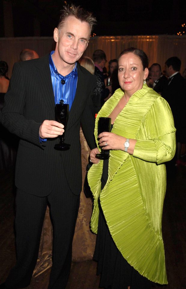  Gary and Jennie Rhodes at pal Gordon Ramsay's 40th birthday party, London, 2006